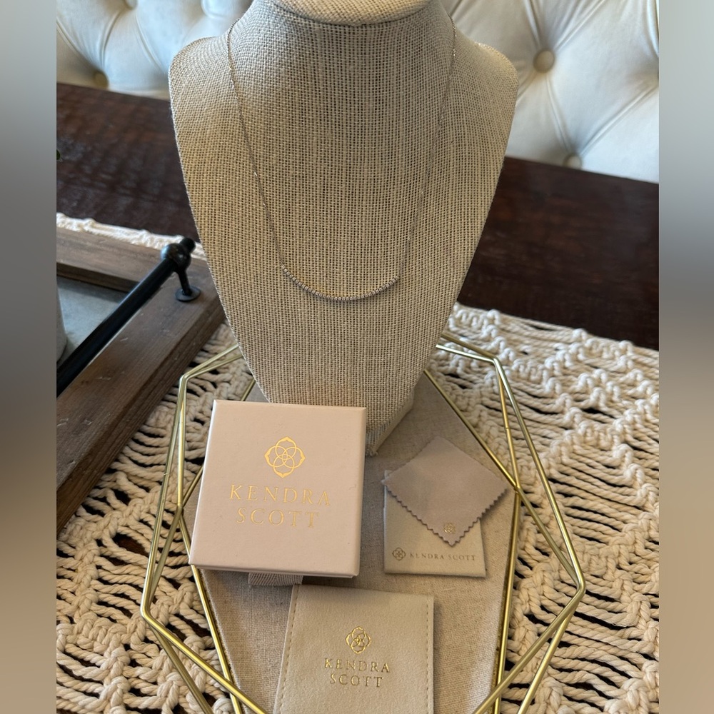 Kendra Scott 14k White Gold and Diamond Tennis Necklace - New in Box